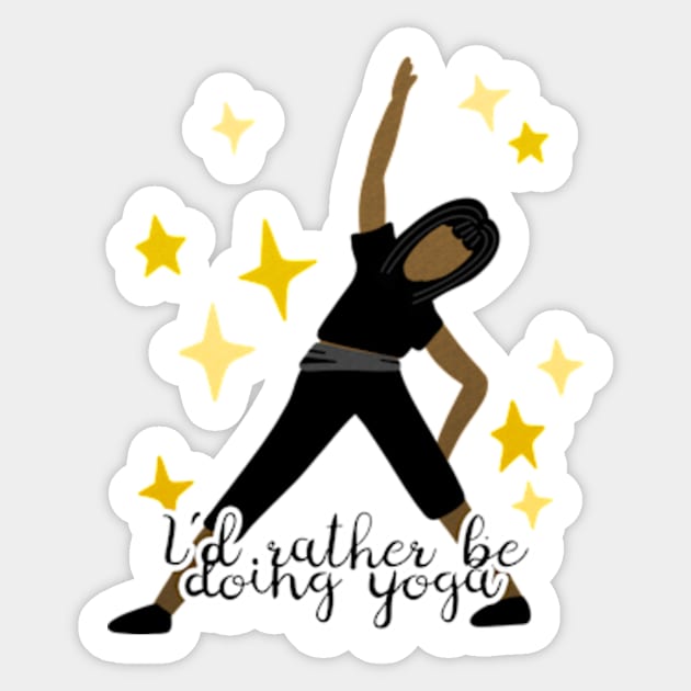 Yoga Sticker by Kelly Louise Art